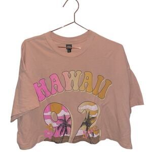 Wild fable Hawaii oversized cropped top size medium